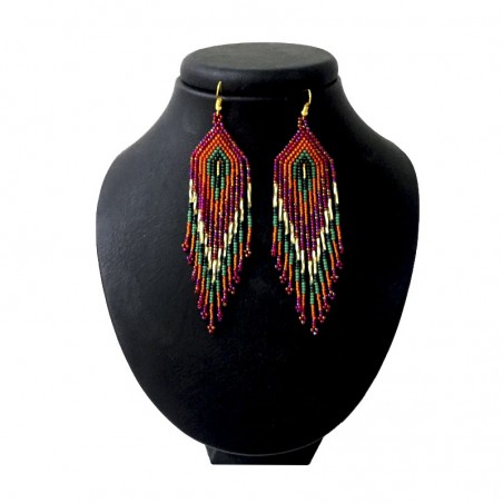 Aretes en Chaquiras Grandes